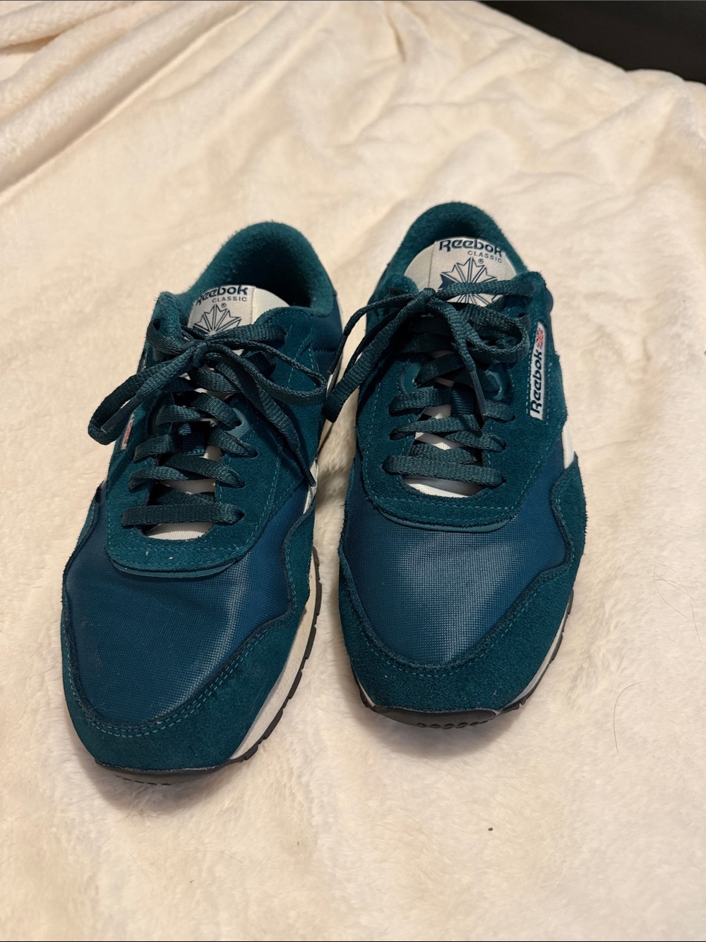 Reebok Men's Teal Classic Running Sneakers